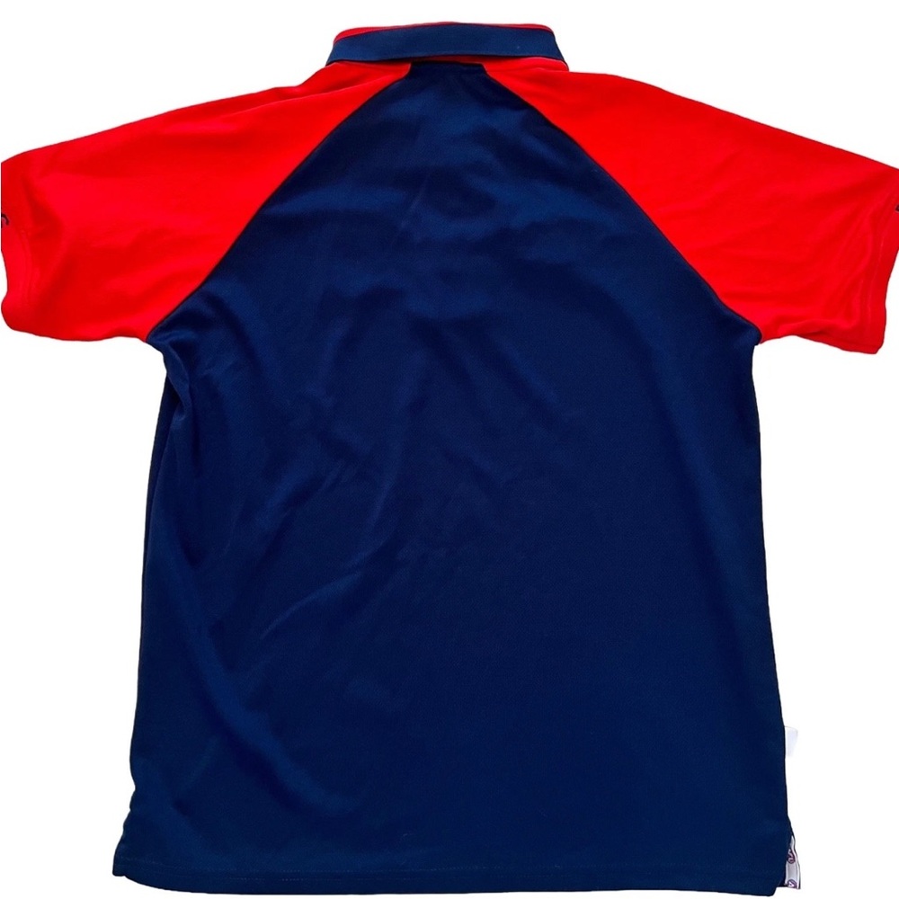 AFL Melbourne Demons Polo Shirt Size M Blue Red Australian Rules Football Dees - Picture 4 of 6